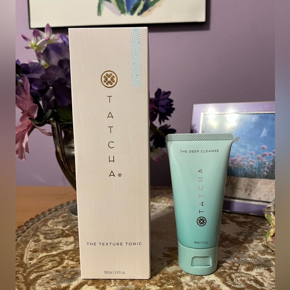 Tatcha The Deep Cleanse Mini and Texture Tonic Duo Full Size